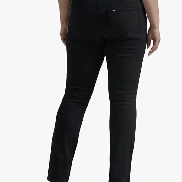 Lee Plus Regular Fit Bootcut Mid Rise Black Jeans NWT size 16W - Picture 3 of 13